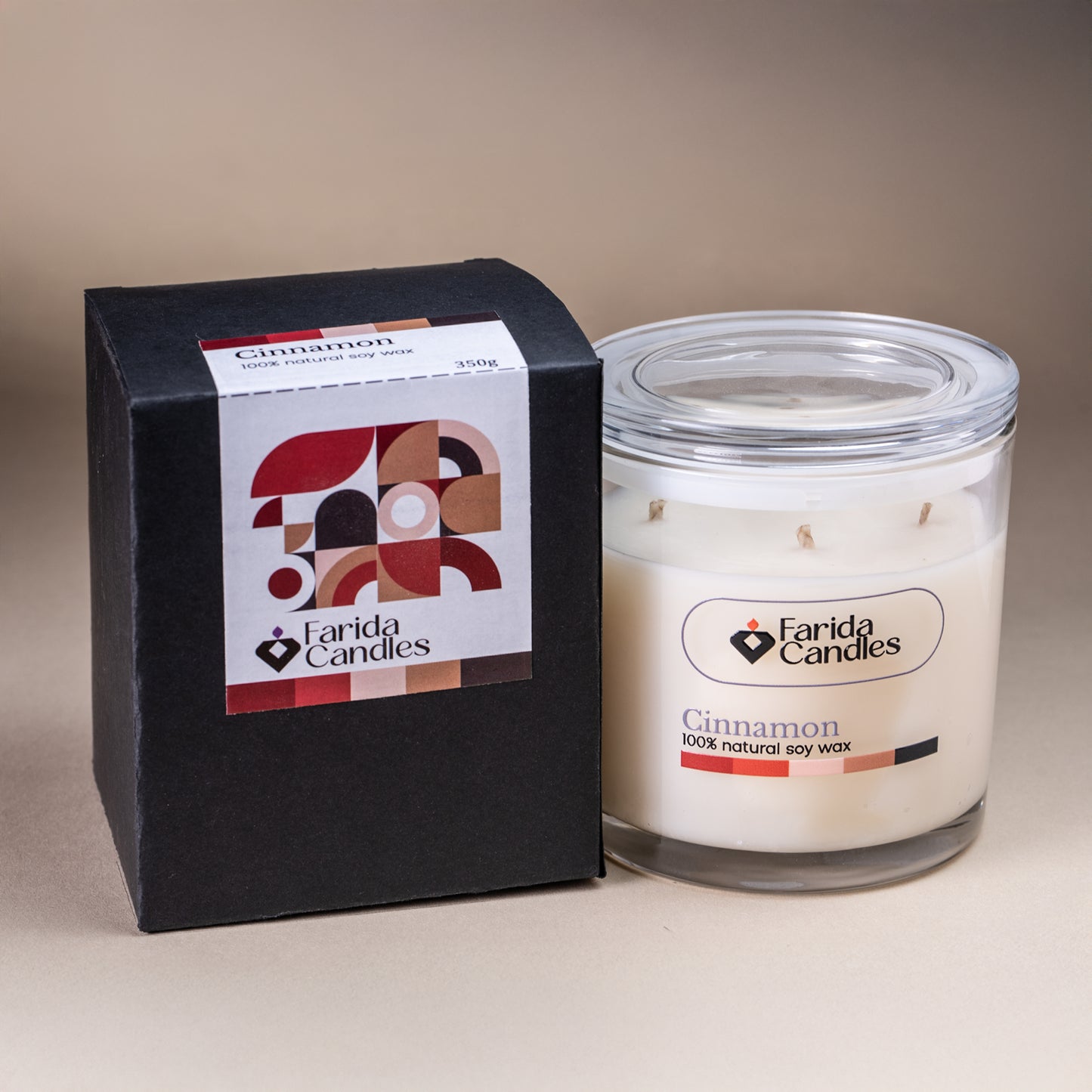 Cinnamon Signature Jar Candle – Glass Lid Edition