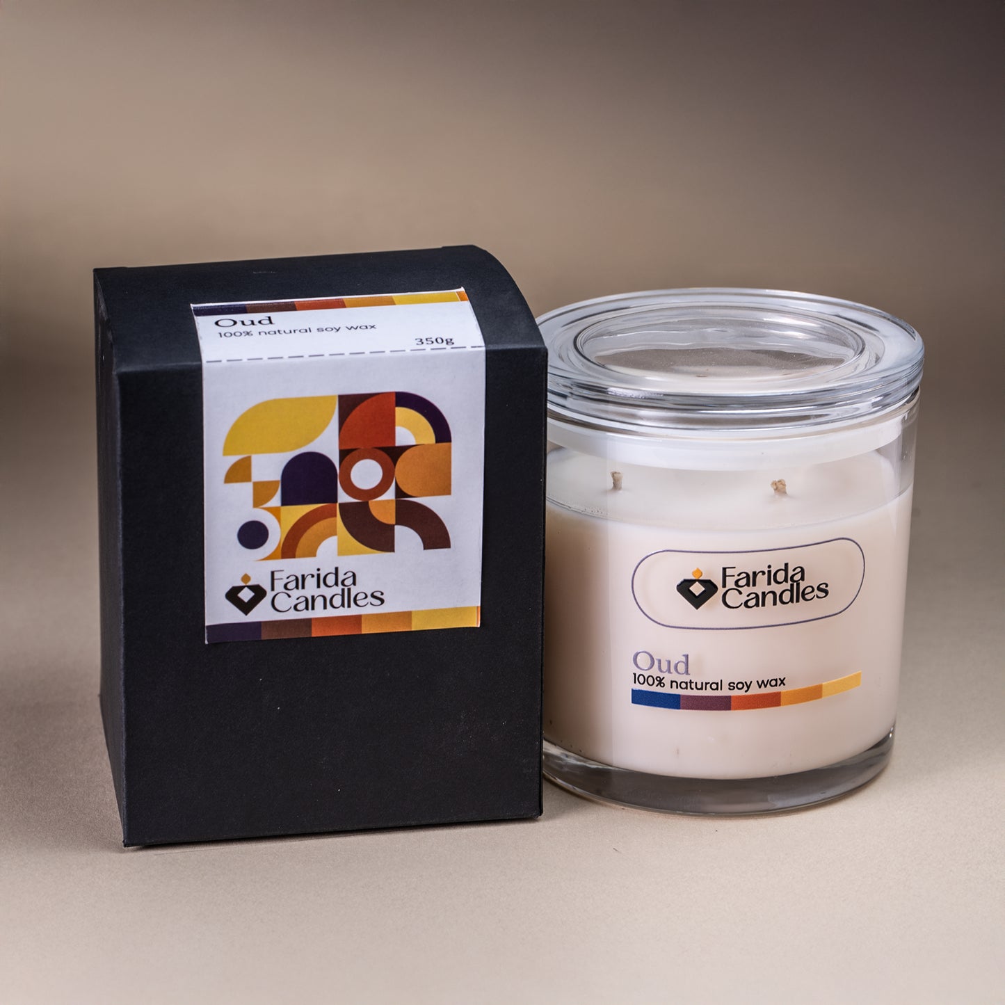 Oud Signature Jar Candle – Glass Lid Edition