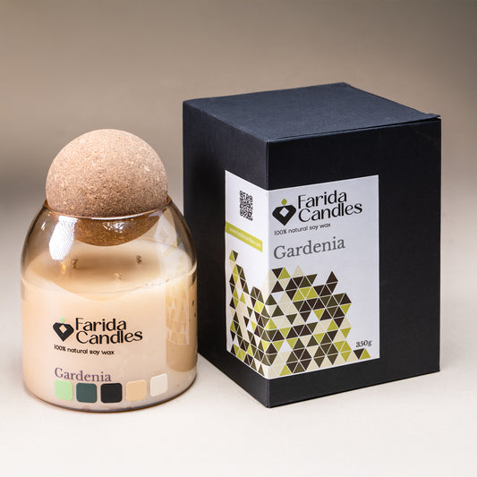 Gardenia Artisanal Jar Candle – Cork Top Edition