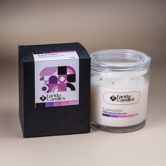 Lavender Signature Jar Candle – Glass Lid Edition