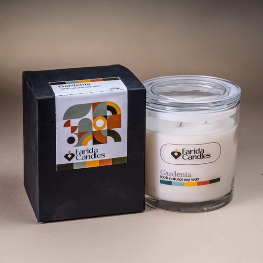 Gardenia Signature Jar Candle – Glass Lid Edition